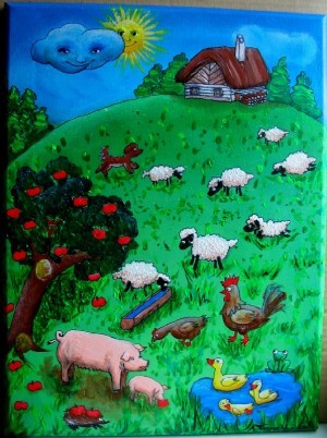 Na dvore 40x30.....PREDANÝ